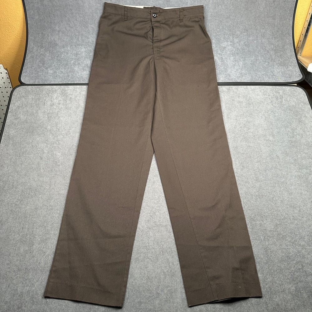 Vtg Red Kap Brown Work Pants Y2k Straight Leg Twill Trousers 36 x 31